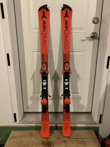 Used 2019 Atomic Racing Redster FIS SL Skis With Bindings