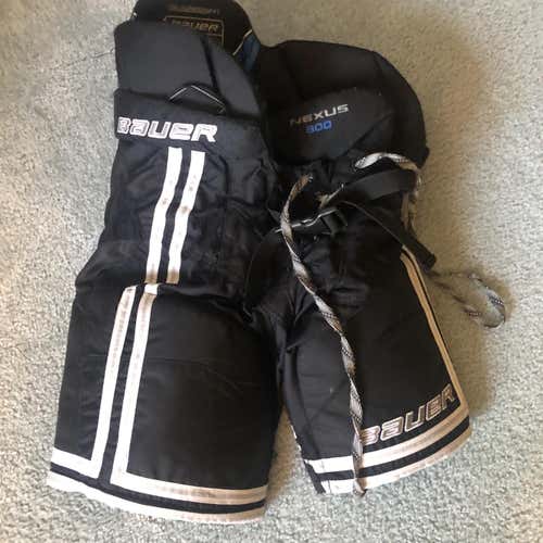Black Junior Medium Bauer Nexus 800 Hockey Pants