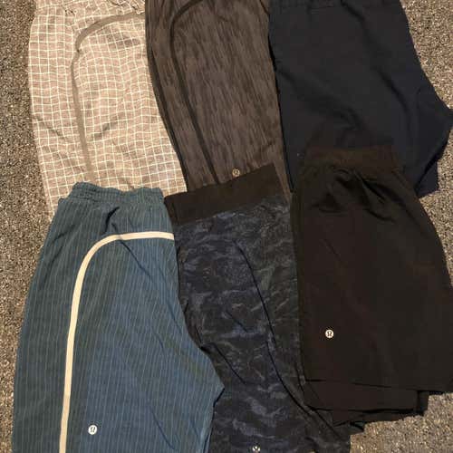 LOT 6 Pairs Of Lululemon Men's Shorts Size 34 Medium Large