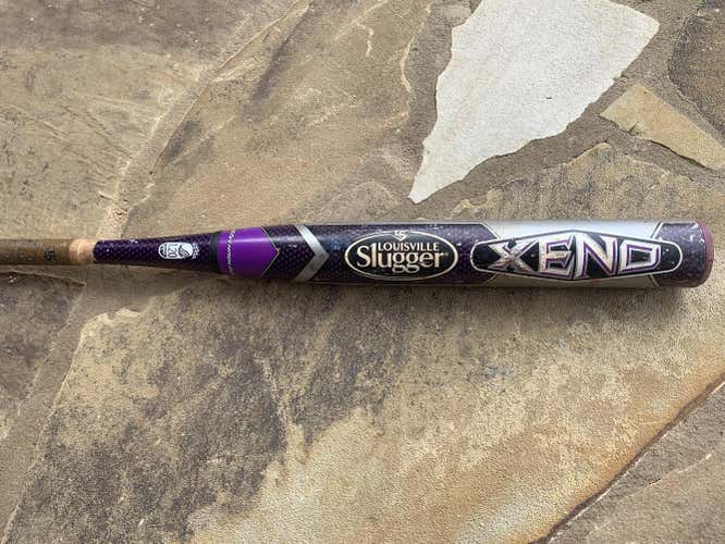 Purple Used High School/College Louisville Slugger Composite Xeno Bat (-10) 22 oz 32"