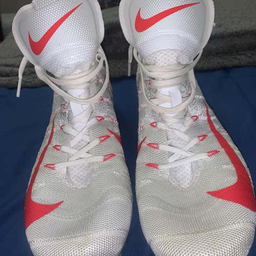 White Men's Turf Cleats High Top