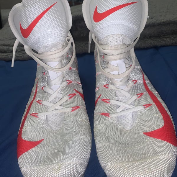 White Men's Turf Cleats High Top