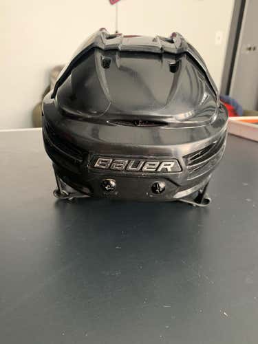 Black Used Medium Bauer Re-Akt 100 Helmet