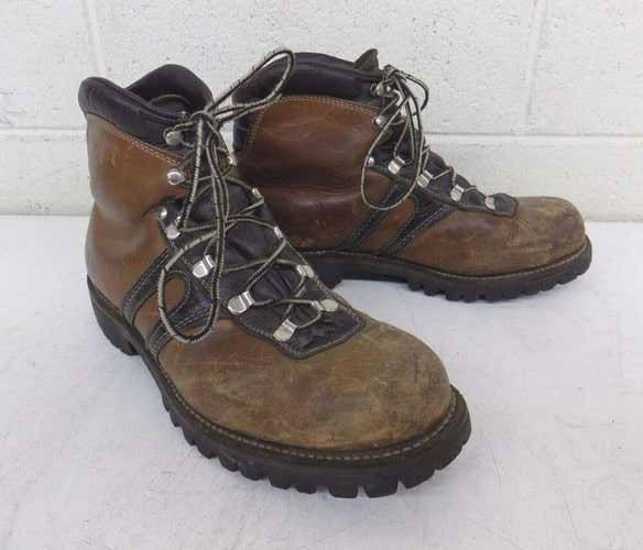 Vintage Spiegel Custom Flex Imperial Brown & Black Leather Boots Size 7-1/2 E