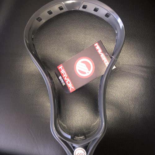 Brand New Maverik Lacrosse Havok Lacrosse Head Unstrung Lax Grey LSM Defense NWT