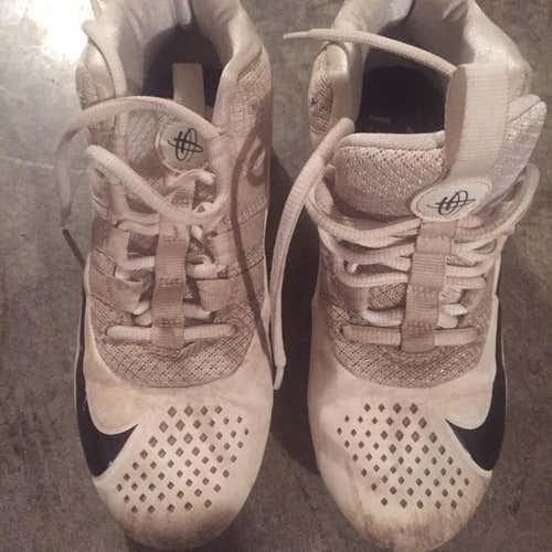 Nike Alpha Huarache Pro Lacrosse Cleats Youth Size 4 Used