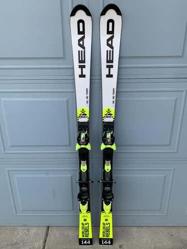Like New 144cm 2020 HEAD Racing World Cup Rebels i.SL RD Skis Max Din 11