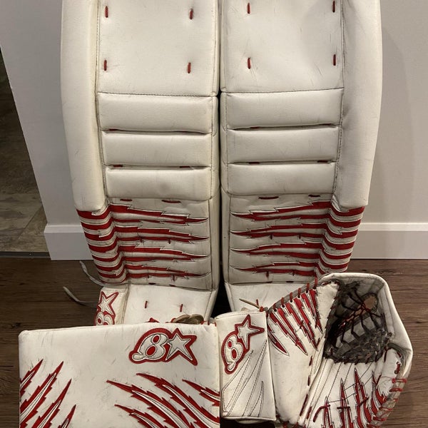 White Senior 35" Regular Zero G Pro Stock Goalie Full Set