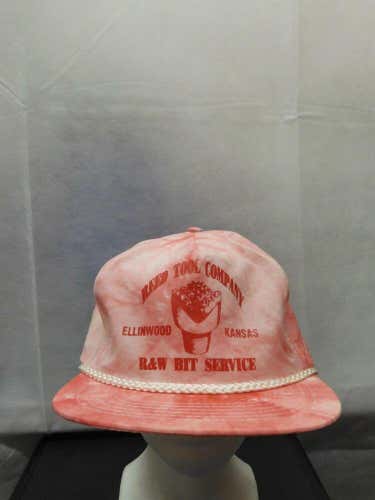 Vintage Reed Tool Company Zipback Hat Pink/White