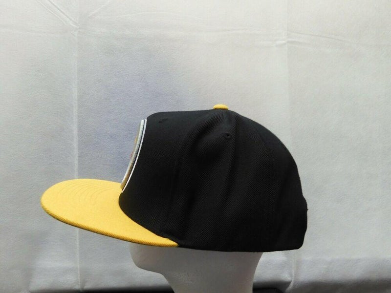 Pittsburgh Steelers Hat Mitchell and Ness adjustable snapback cap black  Yellow