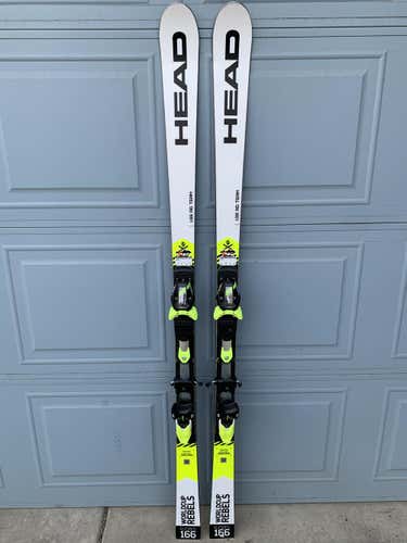Like new 166cm 2020 HEAD Racing World Cup Rebels i.GS RD Skis Max Din 11