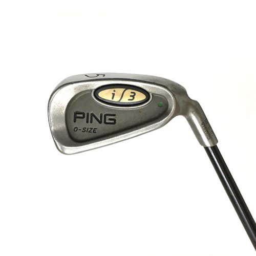 Used Ping I3 O-size Green Dot Mens Right 5 Iron Graphite Regular
