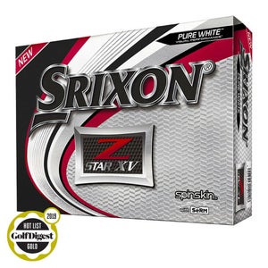 Srixon Z Star XV Golf Balls (Pure White, Spinskin, 2018, 12pk) NEW