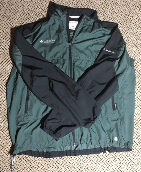 Columbia Titanium zip-up Jacket + Windbreaker - Green/Black Men's XL,  packable & adjustable | SidelineSwap