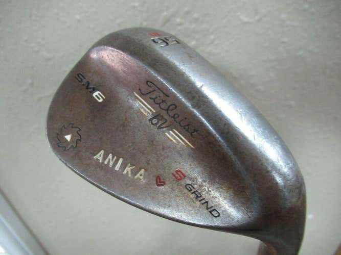 TITLEIST VOKEY RAW FINISH SM6 S GRIND 56* SAND WEDGE AND SS TRAXION PISTOL GT 2