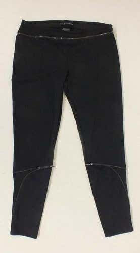 Rock & Republic Black Polyester-Spandex Pants w/Zipper Accents Women's Medium