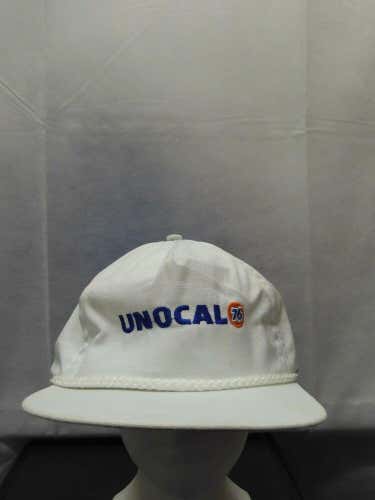 Vintage Unocal 76 Leather Strapback Hat Embroidered