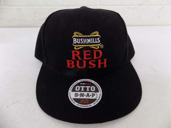 Bushmills Red Bush 3030 Pro OTTO Snap Black Baseball Cap NEW Fast Shipping LOOK