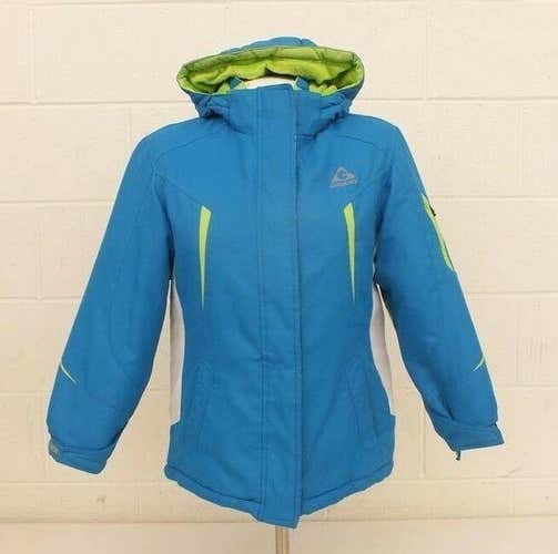 Gerry Fully Insulated Bright Blue Winter Jacket w/Neon Green Trim Youth 10-12