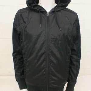 7 Diamonds Black Polyester Hoodie/Jacket Men's Size Large GREAT Fast Shipping