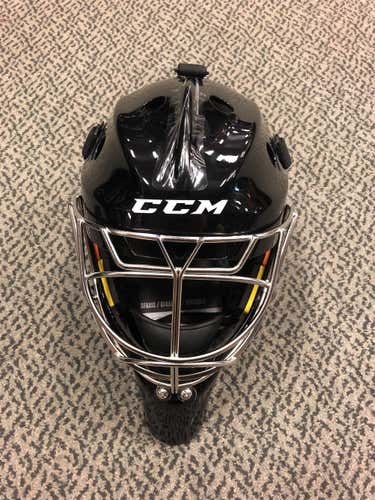 Black Senior CCM Axis 1.9  Goalie Mask Size Large