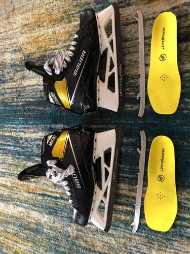 Senior Bauer Ultrasonic Regular Width Size 8.5 Hockey Goalie Skates