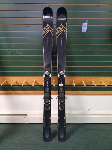 Used 2019 Salomon All Mountain QST 99 Skis With Bindings Max Din 13
