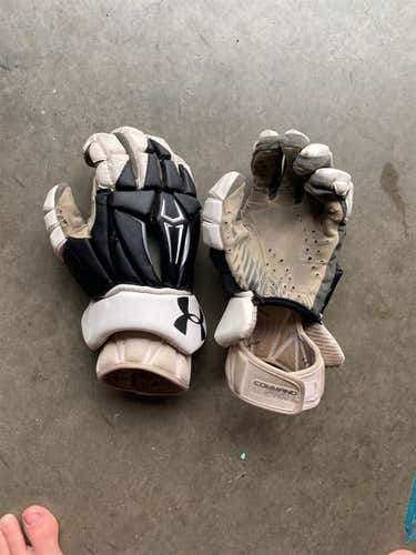 Black Used Player's Under Armour Command Pro 2 12" Lacrosse Gloves
