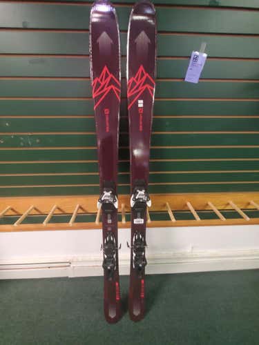 Used Women's 2019 Salomon All Mountain QST Myriad 85 Skis With Bindings Max Din 11