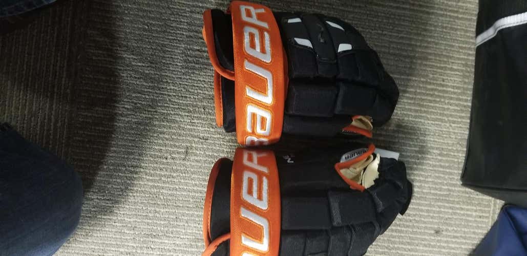 Black/Orange New Senior Bauer Nexus N2900 Gloves 13"