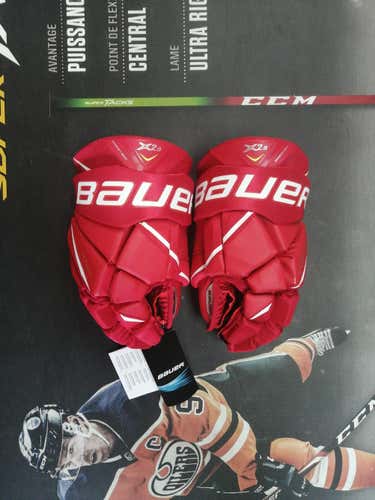 New Bauer Vapor X2.9 Gloves 14" Red and White