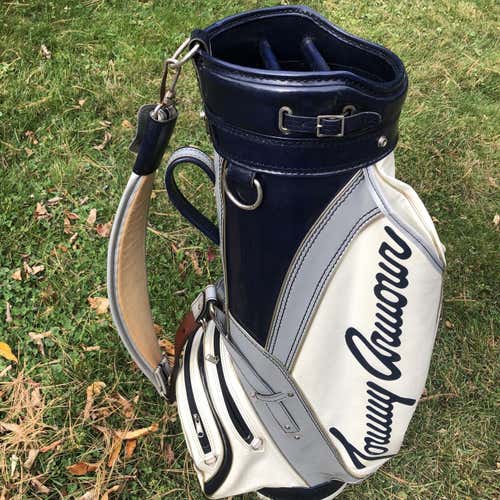 Vintage Tommy Armour Standing Tour Staff White and Blue Golf Bag