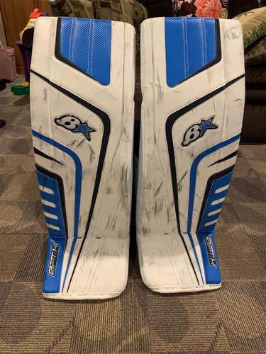 White Senior 35" Brian's OPTiK Goalie Leg Pads