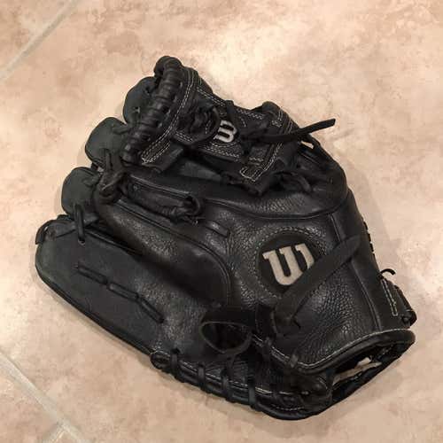 Black Kid Pitch (9YO-13YO) Pitcher's A500 11.5" Baseball Glove
