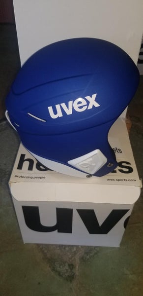 Blue Unisex New Small UVEX Race + Helmet FIS Legal