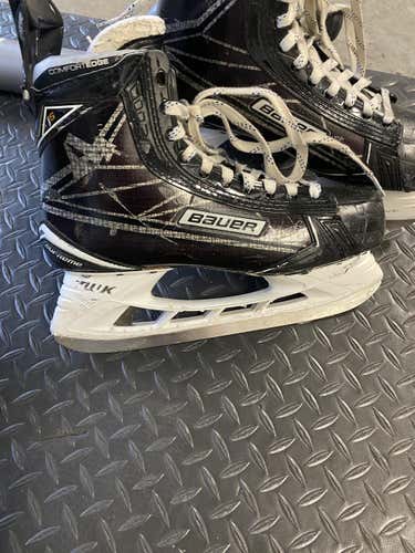 Used Bauer Supreme 1S Regular Width Pro Stock Size 9.5 Hockey Skates