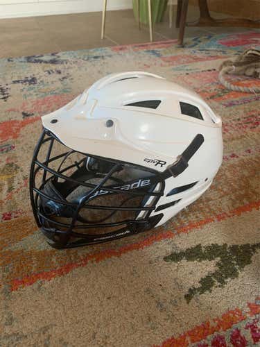 White Adult Player's Cascade CPV-R Helmet