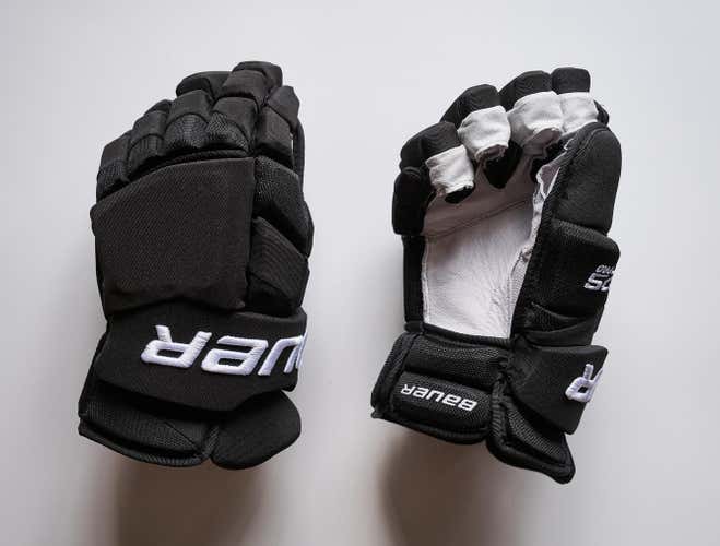 Black Bauer 2S Pro Pro Stock Hockey Gloves, 14", Ducks Daniel Sprong