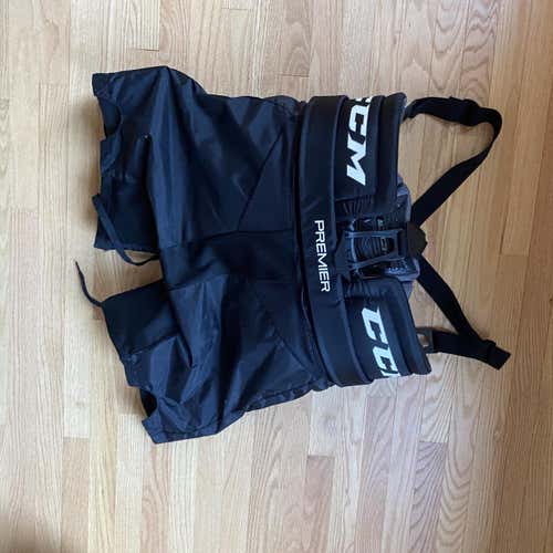 Black Intermediate Large CCM Premier R1.9  Hockey Goalie Pants