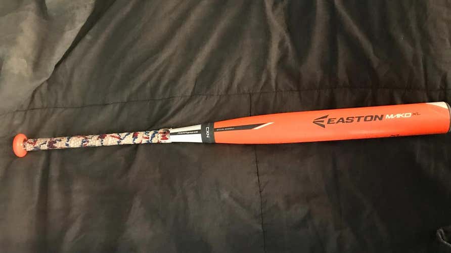 Like New Orange Bomber 2015 Easton Mako XL Bat (-10) 32 inch 22 oz USSSA Certified