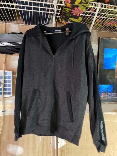 Black Men's Small Bauer Full zip Hoody