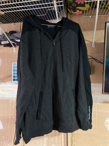 Black Men's XXL Bauer Full Zip Hoody