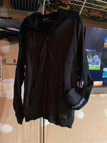 Black Men's Medium Bauer Full Zip Hoody