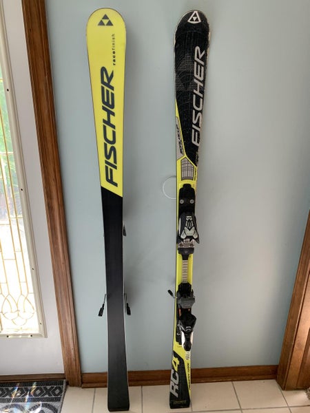 Used Unisex Fischer Racing RC4 World Cup SL Skis With Bindings 148cm