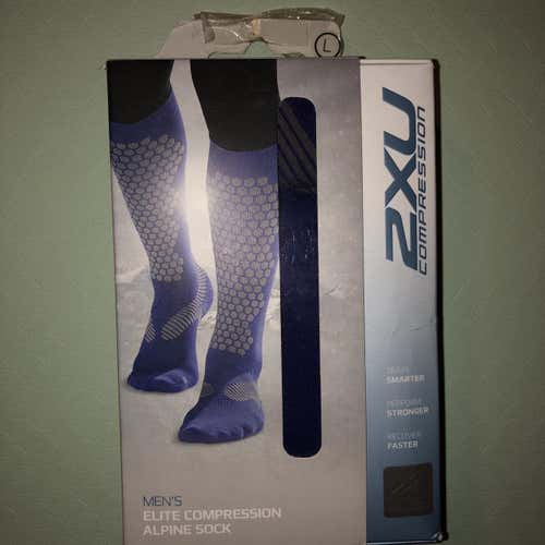 Blue Men's Large 2XU Ski Socks