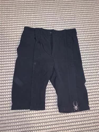 Spyder Training Shorts - Black Youth Size 20