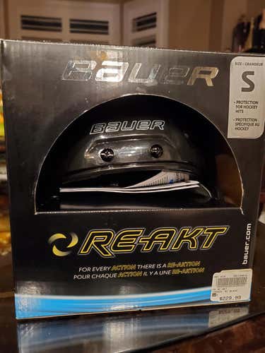 Black New Small Bauer Re-Akt Helmet