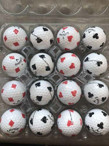 (36) Callaway Mint/Near mint  Chrome Soft Truvis Suits Golf Balls