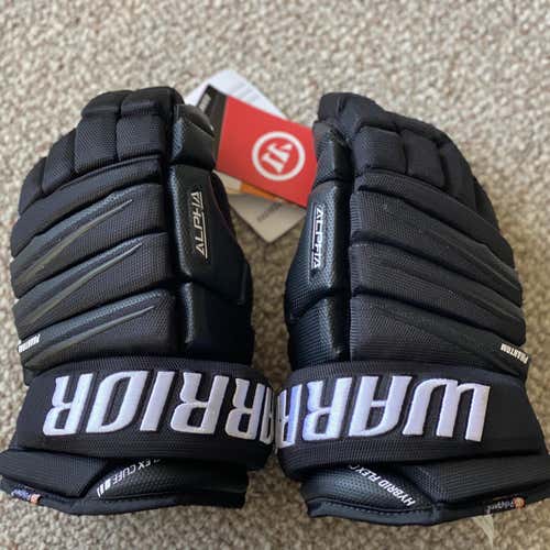 New Warrior Black Alpha QX 13"  Gloves