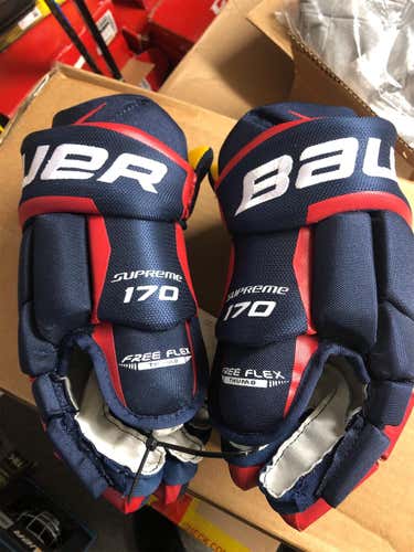 LSenior Bauer Supreme S170 15" Gloves Red/white/blue
